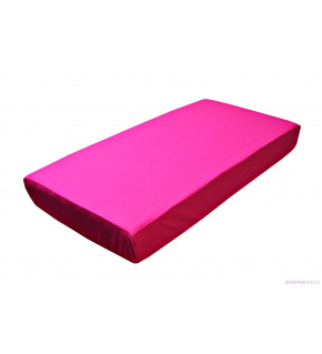 Detská bavlnená plachta do postieľky na gumu 120x60 cm farba amarantová
