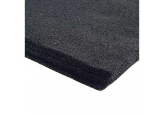 Dekoračný filc 3 mm, farba čierna, metráž 150 cm  