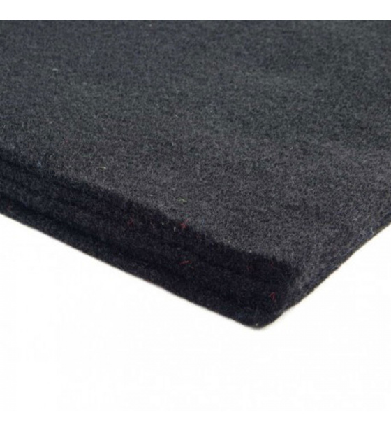 Dekoračný filc 3 mm, farba čierna, metráž 150 cm  