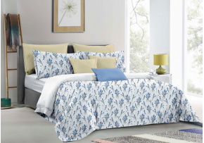 Flanelové obliečky na zips, farba Modrá, 140x200 cm 