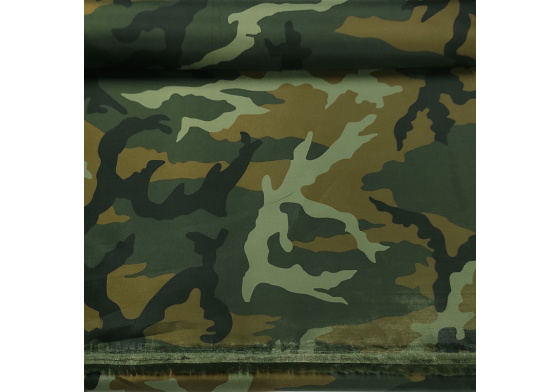 Vodu odpuzující látka na Bundy vzor moro, 125 gr/m2