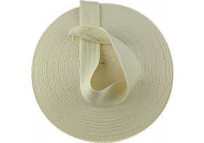 Lemovací prúžok bavlnený 30 mm farba ecru