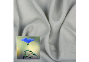 Ľanová prírodná látka Oskar farba šedá 265 gr 