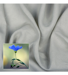 Ľanová prírodná látka Oskar farba šedá 265 gr 