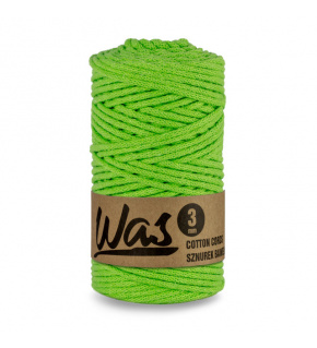 Bavlnená šnúra 3mm, 100m, farba zelené jablko