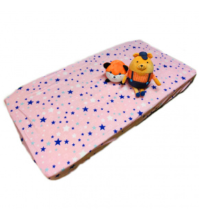 Prostěradlo do postýlky bavlněné na gumu 120x60 cm farba šedá 