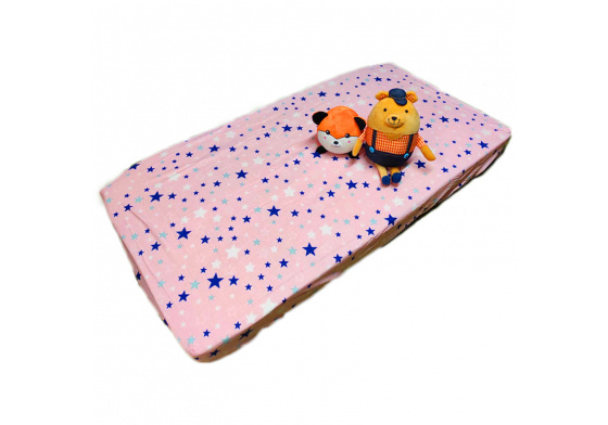 Prostěradlo do postýlky bavlněné na gumu 120x60 cm farba šedá 