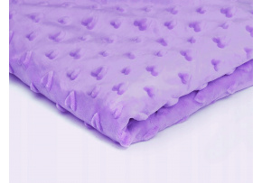 Minky srdiečka farba lavanduľová Minky srdiečka farba lavanduľová