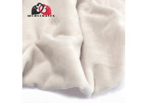 Jednofarebná látka Minky mikroplyš farba ecru