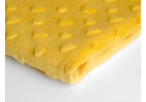 Minky srdiečka farba žltá 25