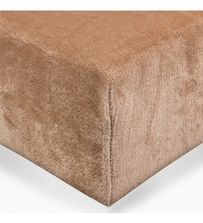 Posteľná plachta mikroflanel, farba hnedá 90x200 cm