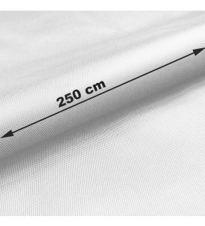 Nepremokavá látka Oxford WR/PU, šírka 250 cm, Biela