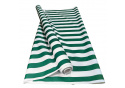 Tissu d'extérieur pour transats et hamacs de jardin, blanc-vert, 5 cm