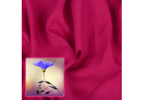 Ľanová prírodná látka Oskar farba fuchsiová 265 gr 