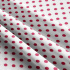 Bavlnená látka, vzor 10 mm bodka amarat na bielom podklade, metráž 160 cm