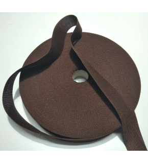 Lemovací prúžok polyestrový 25 mm farba hnedá