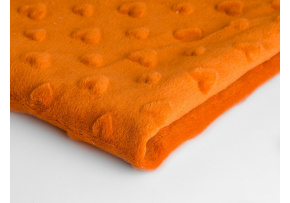 Minky srdiečka farba pomarančová 26