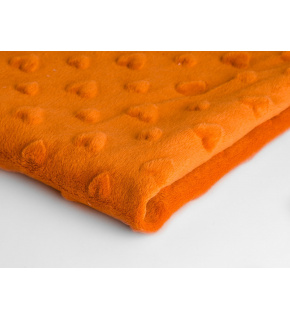 Minky srdiečka farba pomarančová 26