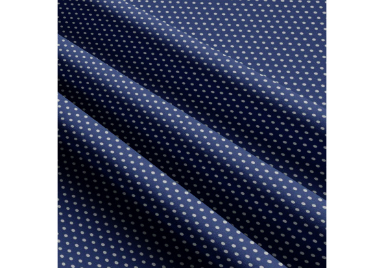 Bavlnená látka, vzor 3 mm biela bodka na granátovom podklade, metráž 160 cm