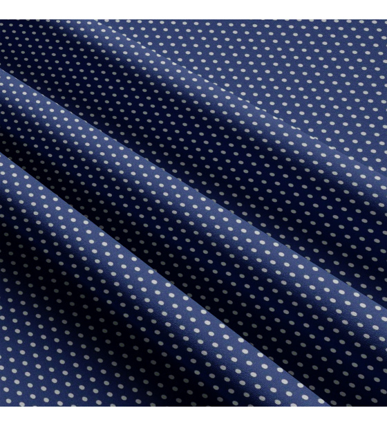 Bavlnená látka, vzor 3 mm biela bodka na granátovom podklade, metráž 160 cm