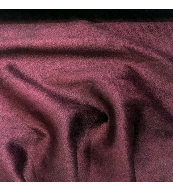 Velurová potahová látka Salvador Burgundy pro nábytek, metráž - Pet Proof