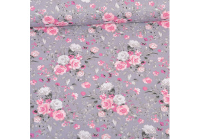 Bavlnená látka 1453 vzor kvetiny, metráž 160 cm             