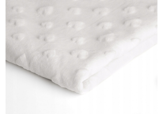 MINKY SRDÍČKA  barva bílá 01