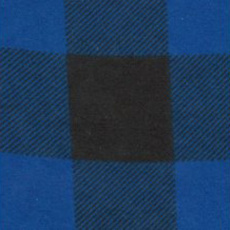 Bavlněná flanelová látka vzor kostka modrá 4x4 cm 