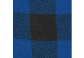 Bavlnená flanelová látka vzor kocka modrá 4x4 cm 