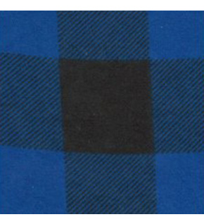 Bavlnená flanelová látka vzor kocka modrá 4x4 cm 