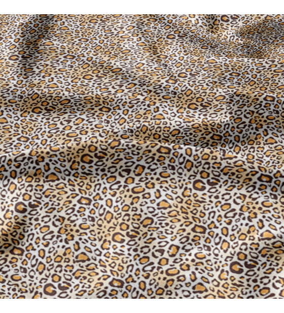 Bavlnená látka vzor leopard hnedý, metráž 160 cm