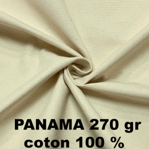 PANAMA predpraná bavlnená látka 270 gr/m2, farba Natural (ecru)