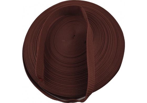 Polypropylénový popruh 25 mm  hnedý (balenie 50 m)