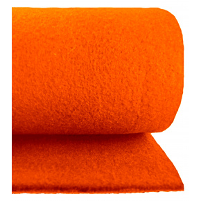 Technický filc 4 mm, farba oranžová, metráž 100 cm 