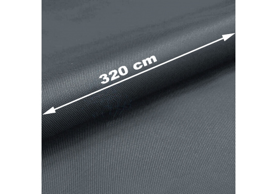 Nepremokavá látka Oxford Teflon, šírka 320 cm, Grafitová