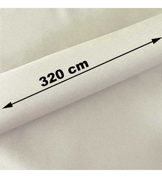 Nepremokavá látka Oxford Teflon, šírka 320 cm, krémová