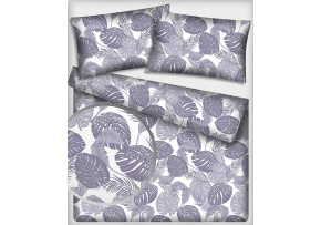 Bavlnená látka vzor džungli šedá 2, metráž 160 cm        