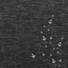 Nepremokavá látka imitujúca ľan 01, farba čierna, metráž 160 cm 