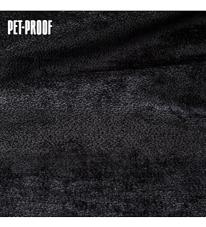 Velúrová poťahová látka Aphrodite Black na nábytok, metráž – Pet Proof