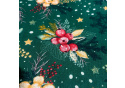 Tissus en coton de Noël au mètre, 160 cm motif Noël Vert