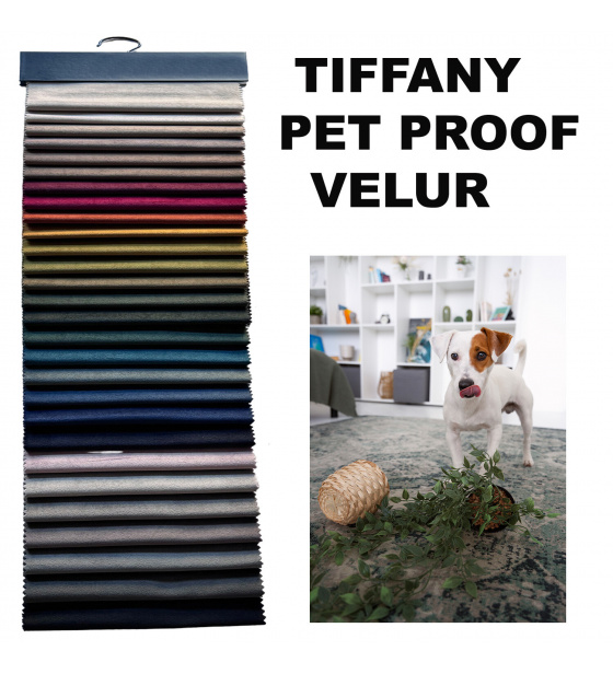 Vzorkovník velúrových látok Tiffany