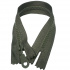 Zips khaki kosticový Nedeliteľný 5 mm, dĺžka 25 cm