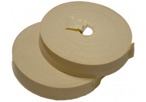 Lemovací prúžok polyestrový 15 mm, farba béžová