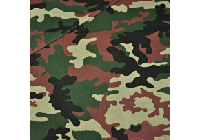 Bavlněné látky vzor MORO HNĚDÉ