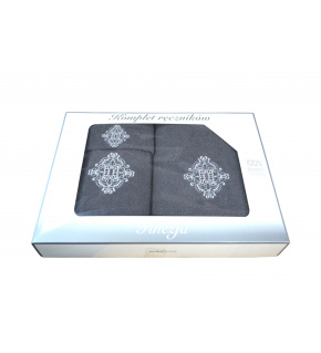 Sada uterákov Froté 3 ks, farba Grafitová