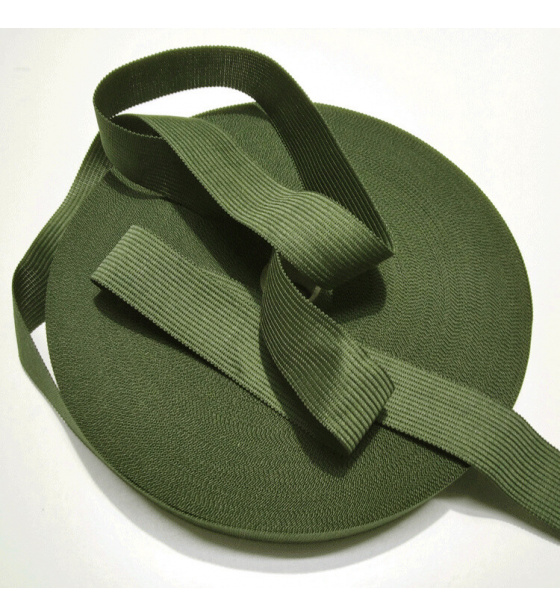 Lemovací prúžok polyestrový 25 mm farba khaki