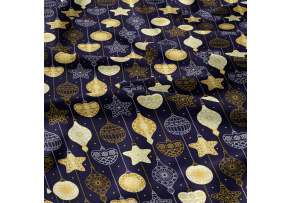 Vianočný vzor bavlnenej látky Vianoce 20 na granátovom, metráž 160 cm