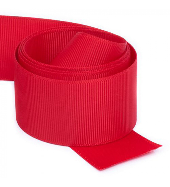 Rypsová stuha, farba Červená 30 mm balenie 50 m