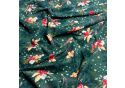 Christmas cotton fabric, by the meter, width 160 cm, Christmas pattern on Green