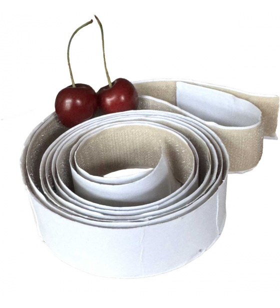 Pásik na suchý zips s lepidlom, farba Béžová 50 cm, šírka 25 mm